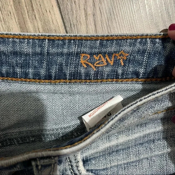 Silver Ravi embroidered mini skirt Size 27 - Picture 9 of 12